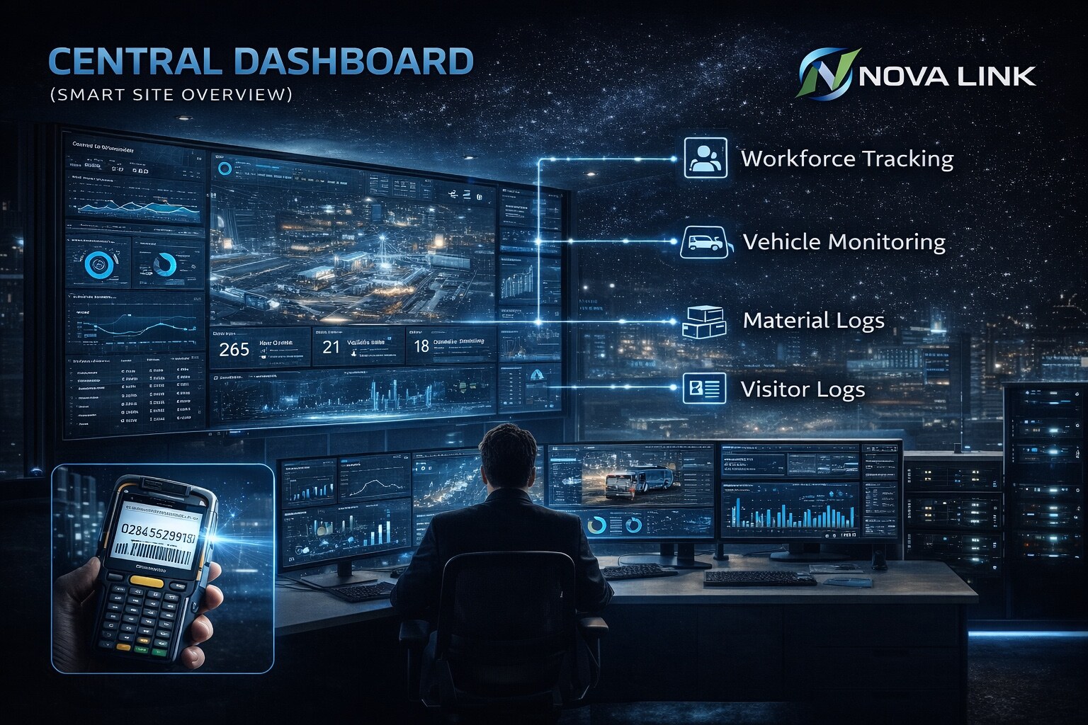 Nova Link Central Dashboard Smart Site Overview